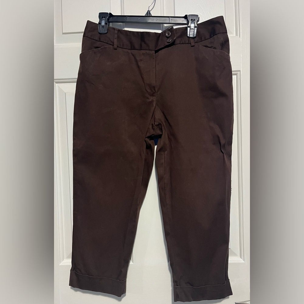 George Women's Dark Brown Capris - Picture 4 of 5